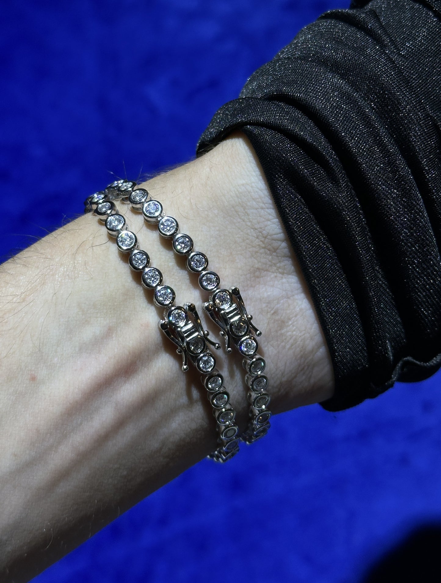 Tennis Bracelet Bezel Setting- Moissanite