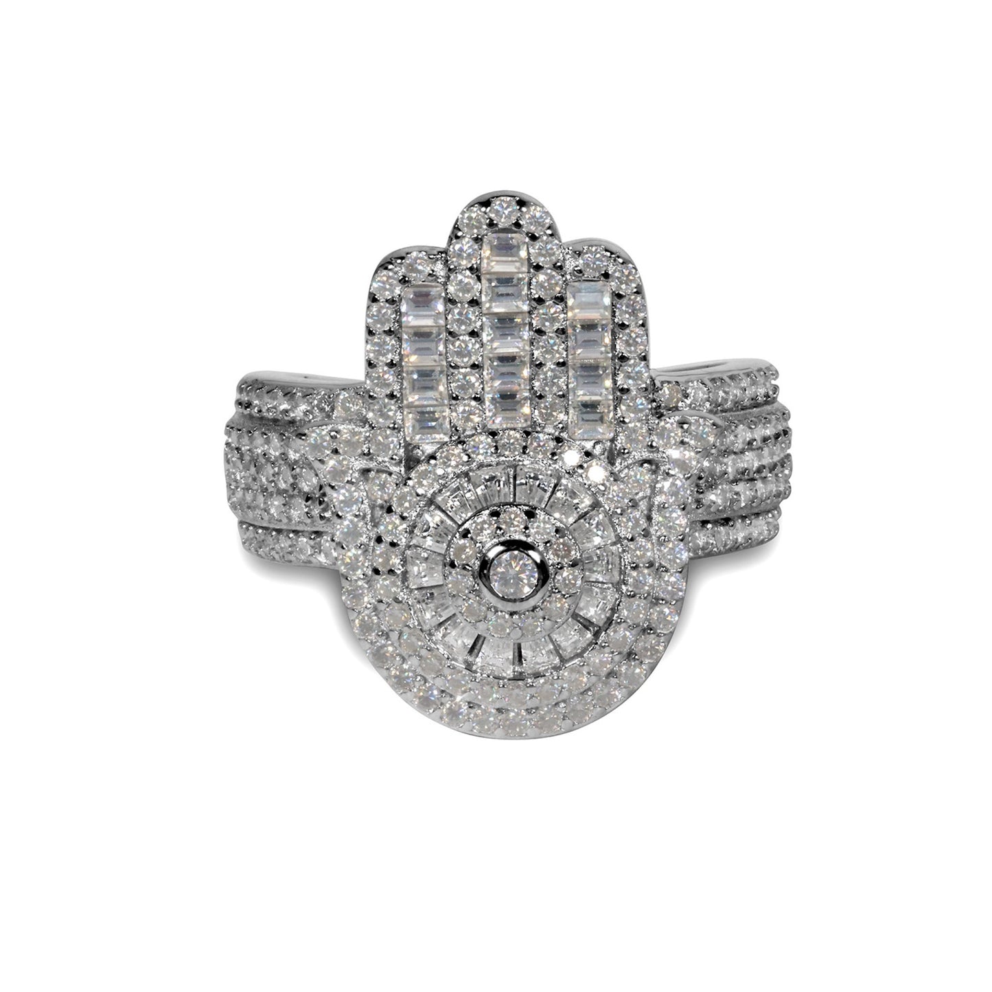 Hamsa Ring- Moissanite