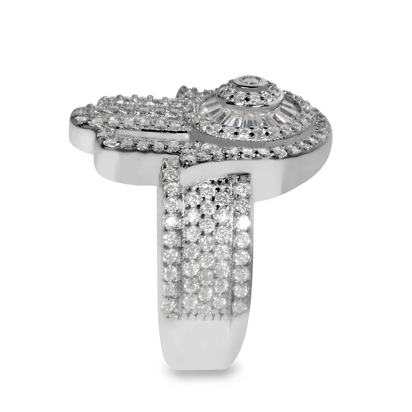 Hamsa Ring- Moissanite