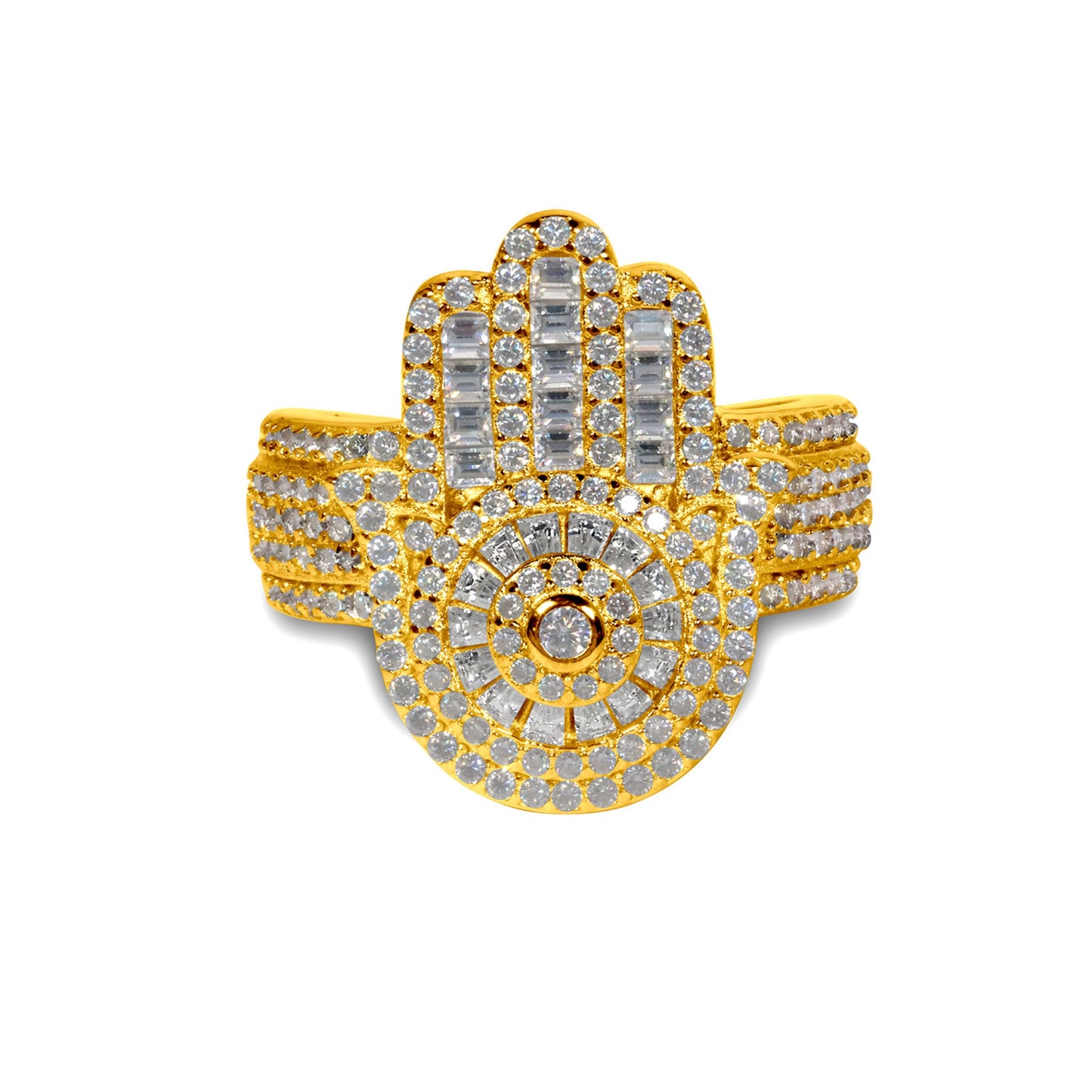 Hamsa Ring- Moissanite
