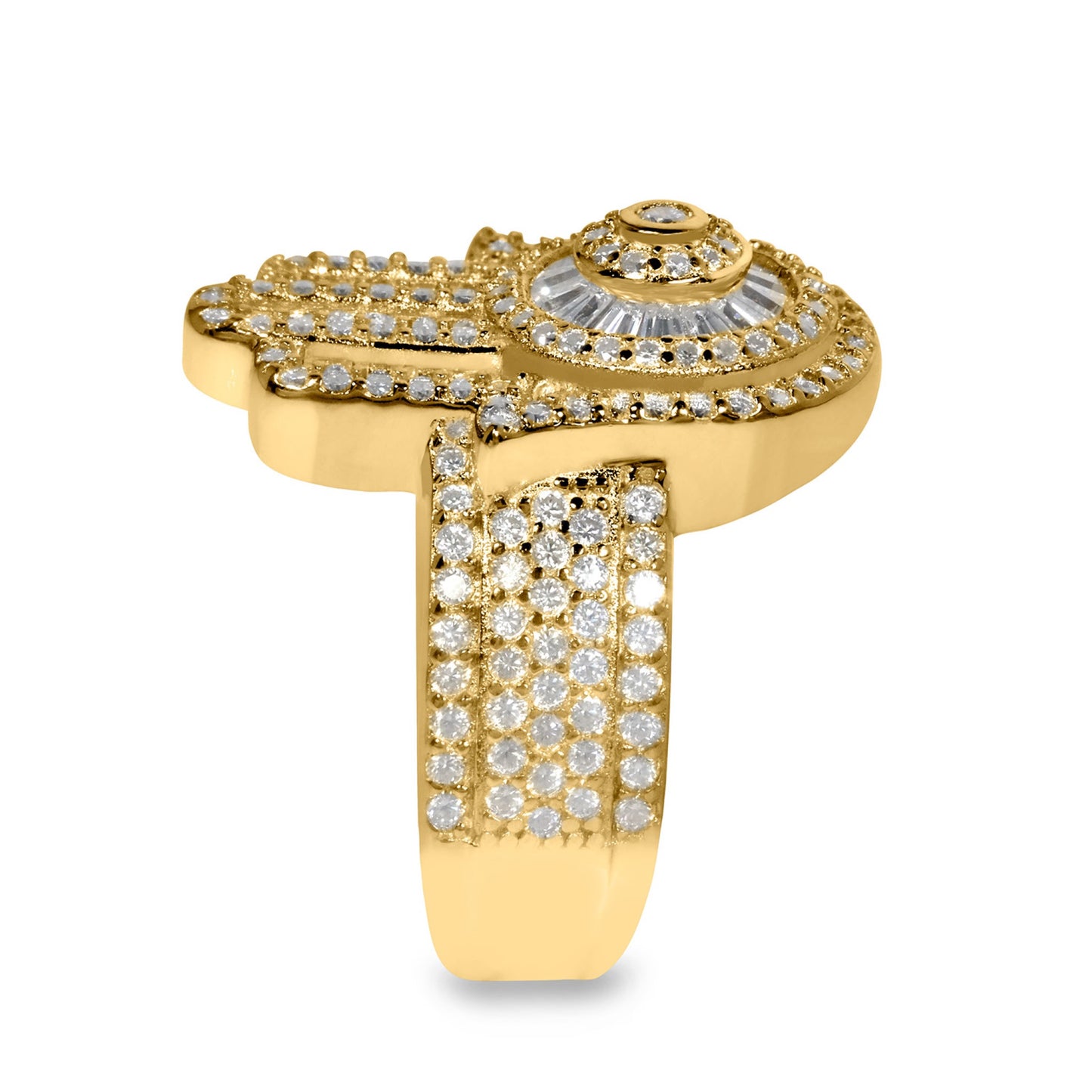Hamsa Ring- Moissanite