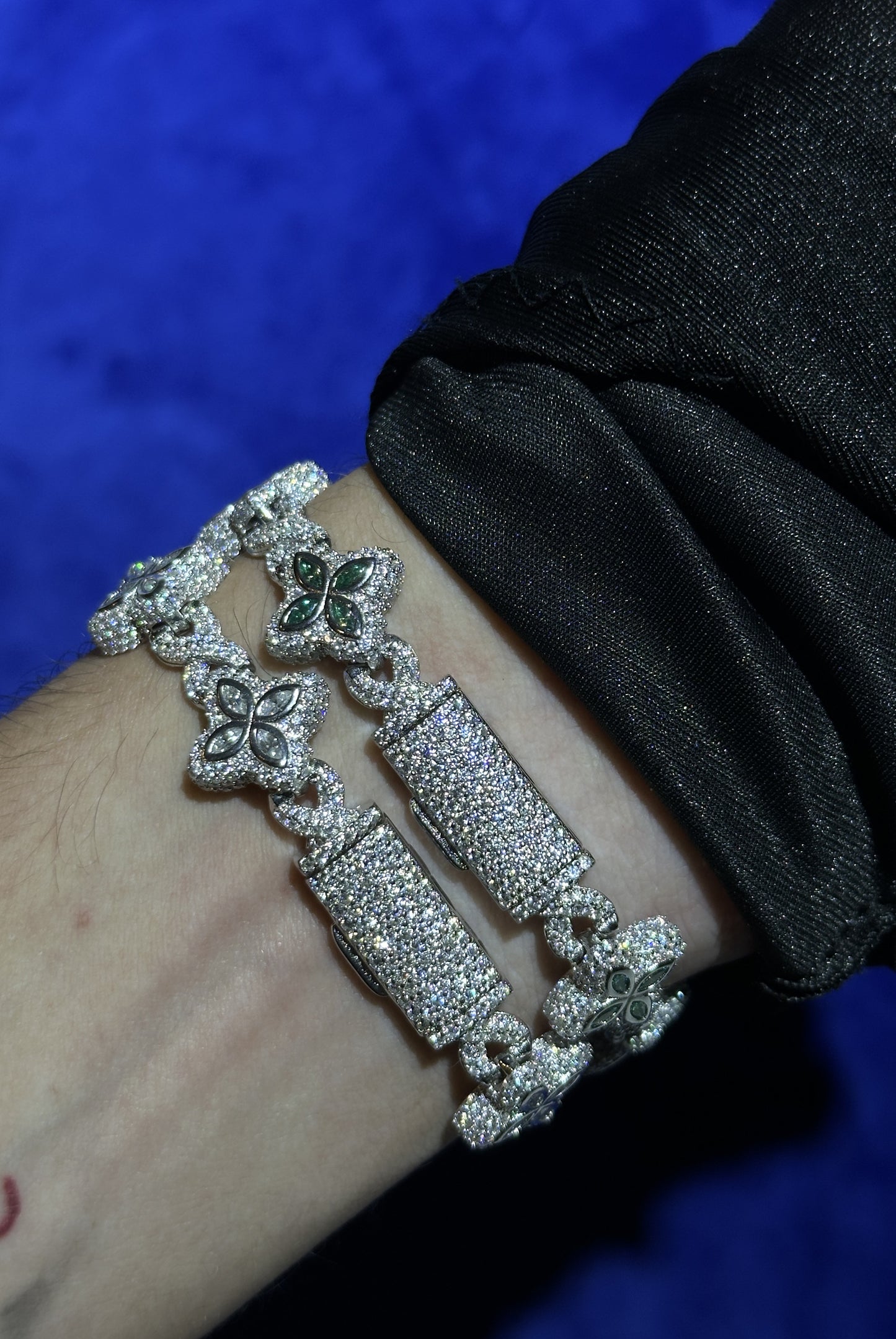 Infinity Clover Bracelet- Moissanite