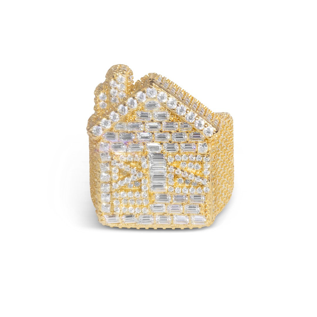 Trap House Ring- Moissanite
