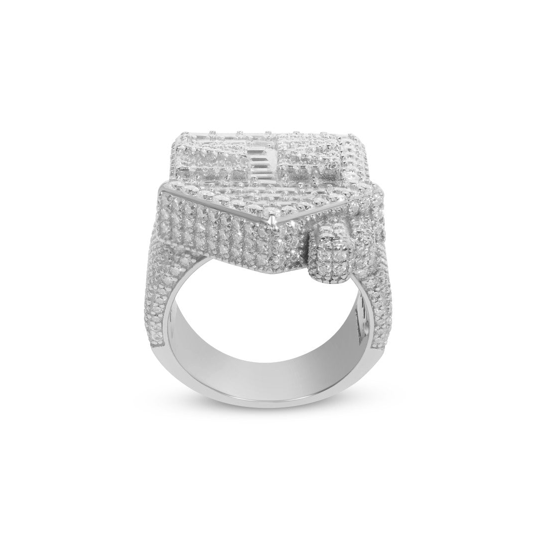 Trap House Ring- Moissanite