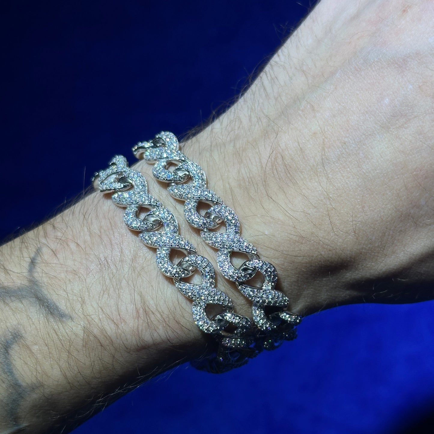 Infinity bracelet- Moissanite