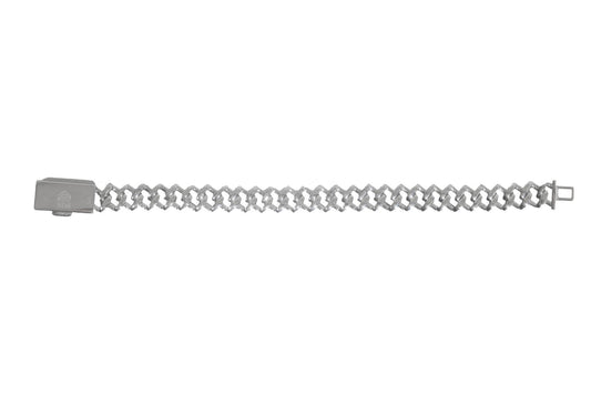 Prong Cuban link bracelet 12mm- Moissanite