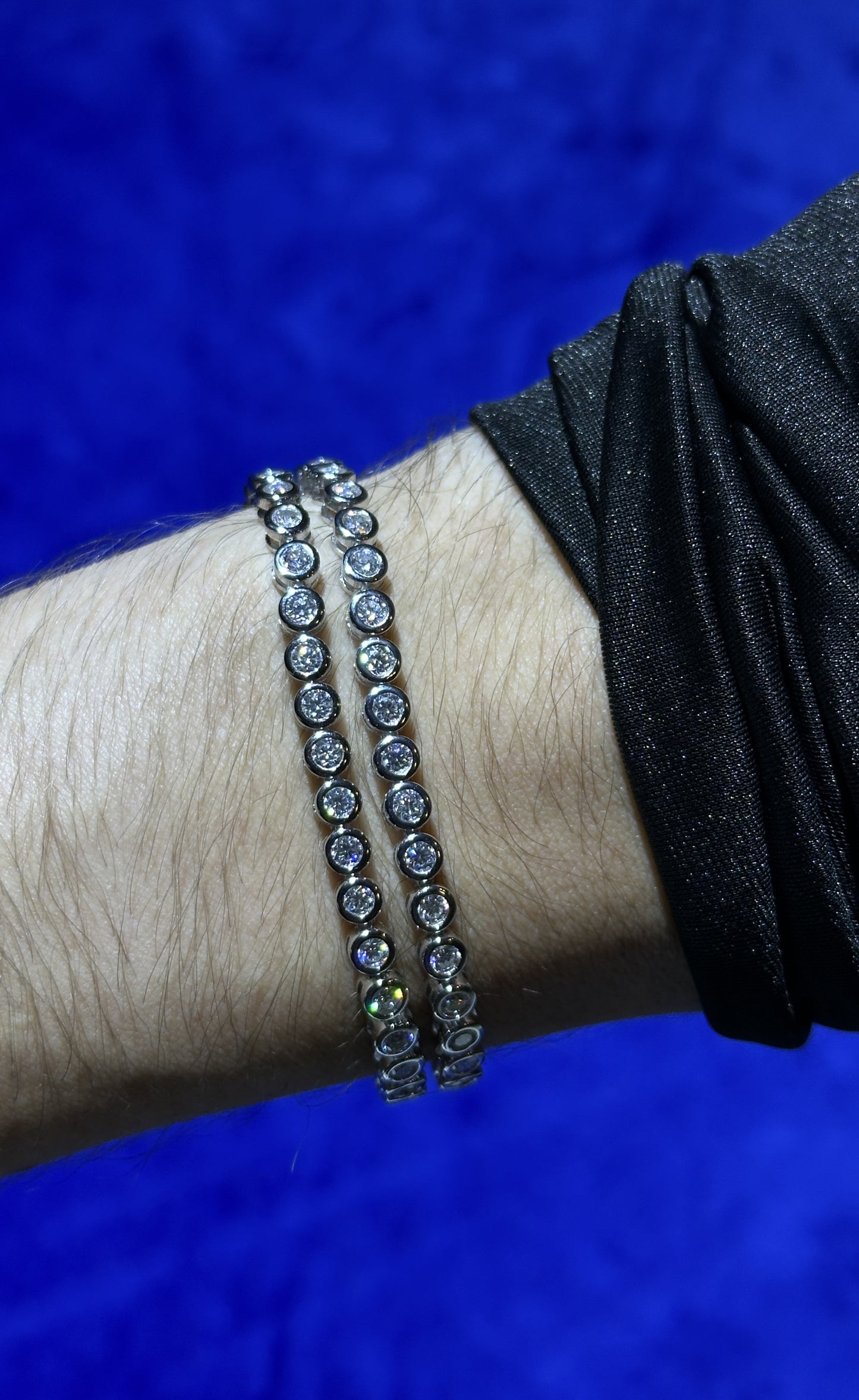 Tennis Bracelet Bezel Setting- Moissanite