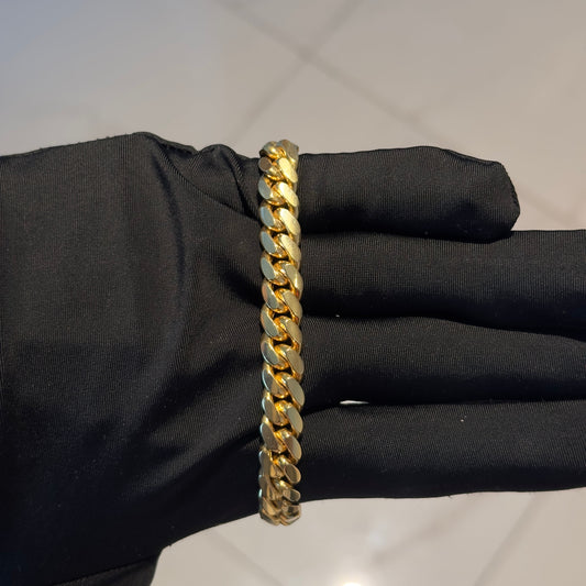 8mm Plain Cuban link bracelet