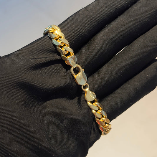 8mm Plain Cuban link bracelet