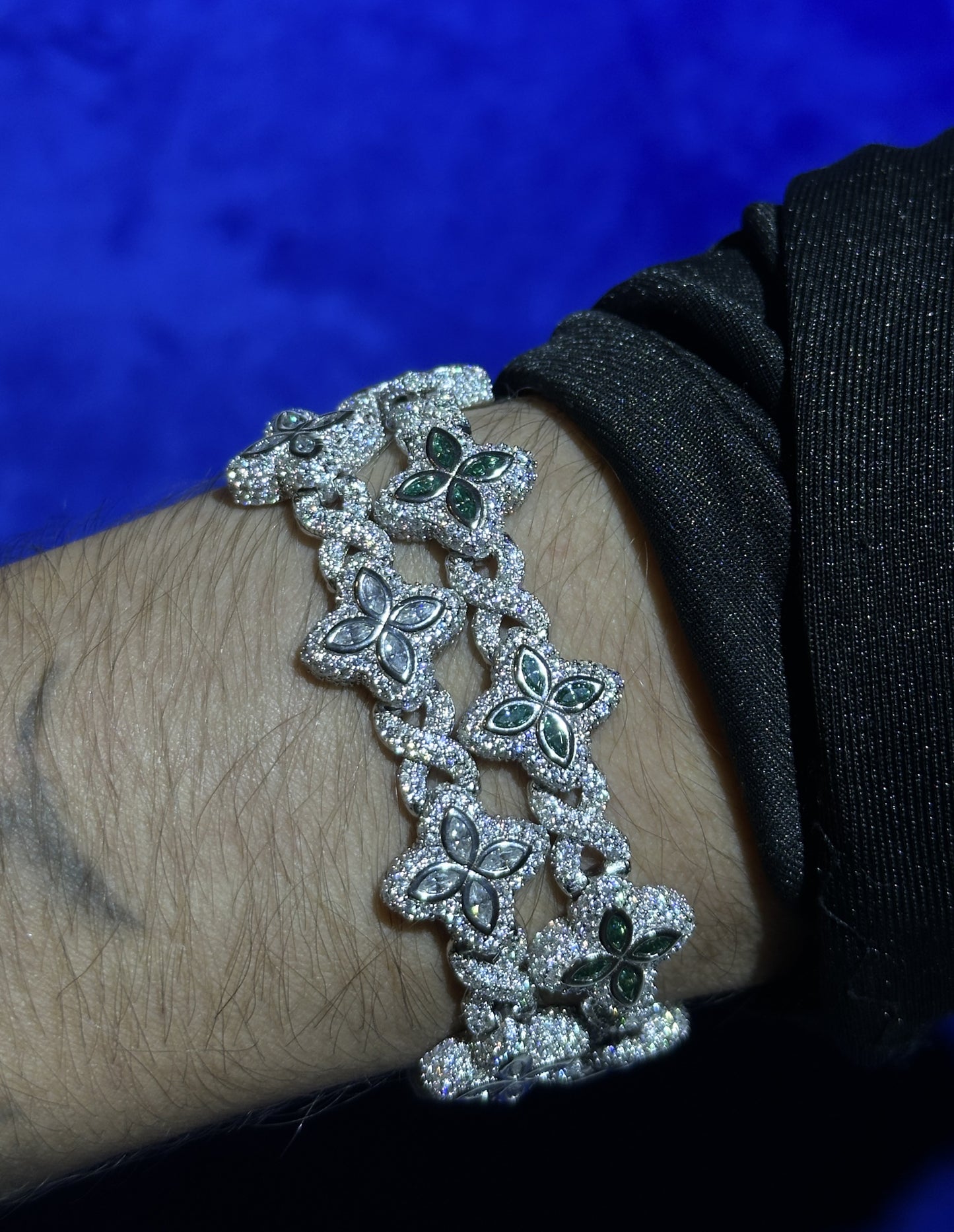 Infinity Clover Bracelet- Moissanite