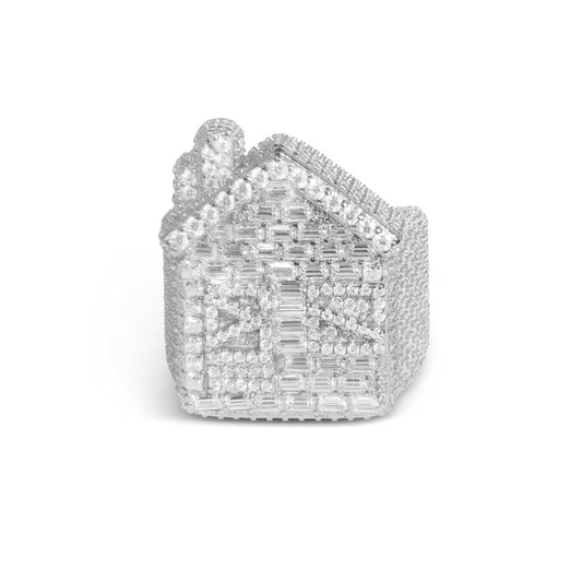 Trap House Ring- Moissanite