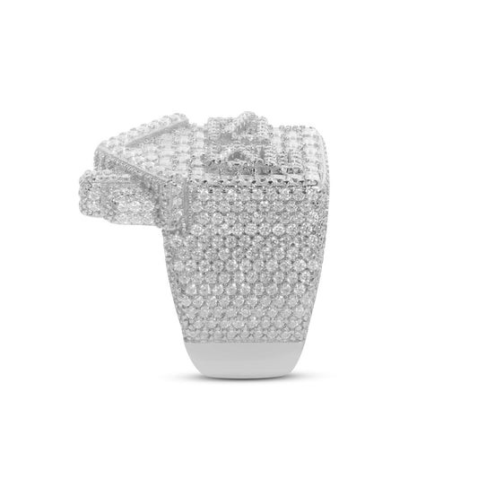 Trap House Ring- Moissanite
