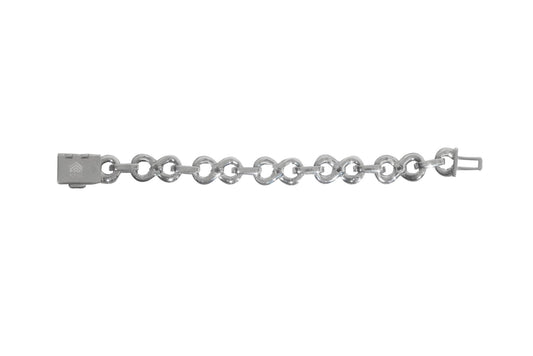 Infinity Link Bracelet with Solitaires 13mm- Moissanite