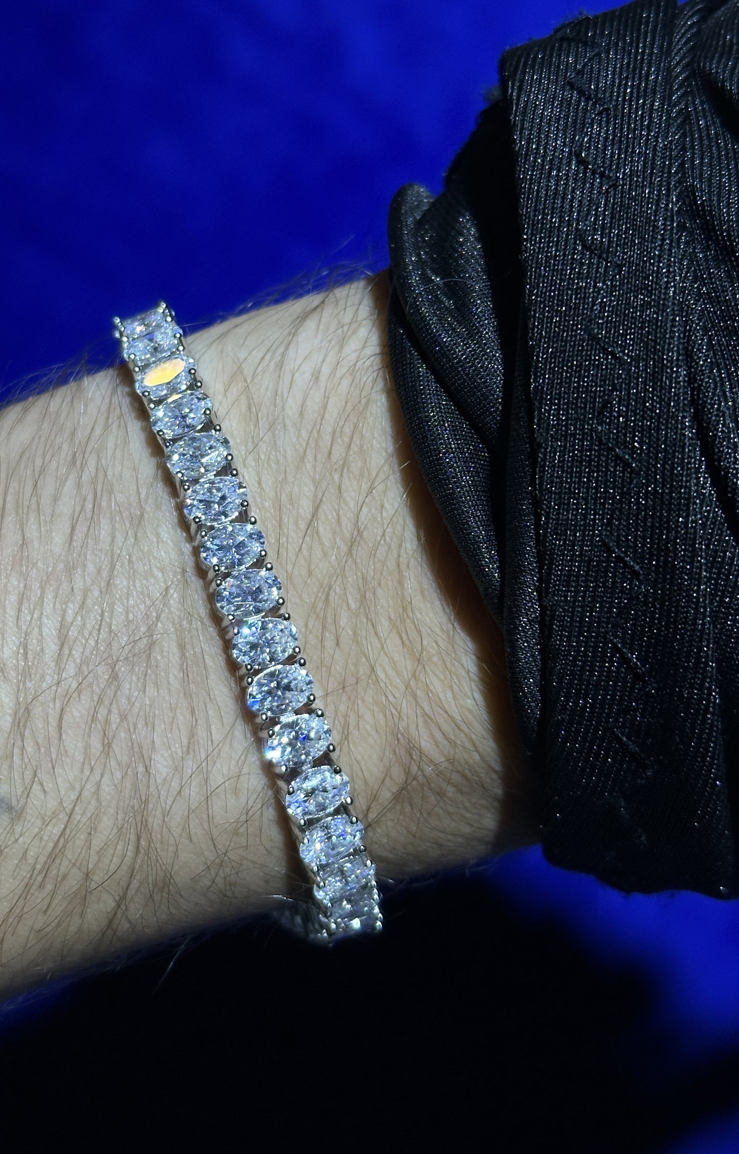 Oval Cut Tennis Bracelet- Moissanite
